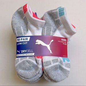 NEW - Kid’s Puma 10-pair Low-cut Socks